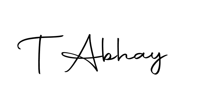 Make a beautiful signature design for name T Abhay. Use this online signature maker to create a handwritten signature for free. T Abhay signature style 10 images and pictures png