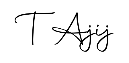 Create a beautiful signature design for name T Ajij. With this signature (Autography-DOLnW) fonts, you can make a handwritten signature for free. T Ajij signature style 10 images and pictures png