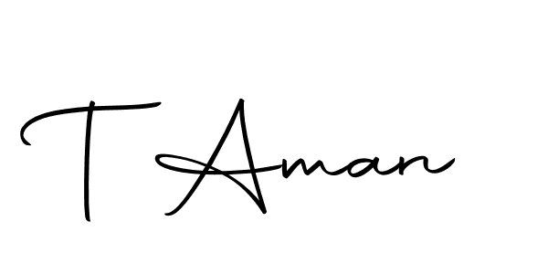 Use a signature maker to create a handwritten signature online. With this signature software, you can design (Autography-DOLnW) your own signature for name T Aman. T Aman signature style 10 images and pictures png