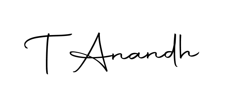 Make a beautiful signature design for name T Anandh. With this signature (Autography-DOLnW) style, you can create a handwritten signature for free. T Anandh signature style 10 images and pictures png