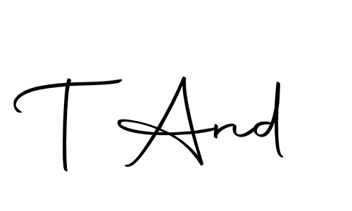 Also You can easily find your signature by using the search form. We will create T And name handwritten signature images for you free of cost using Autography-DOLnW sign style. T And signature style 10 images and pictures png