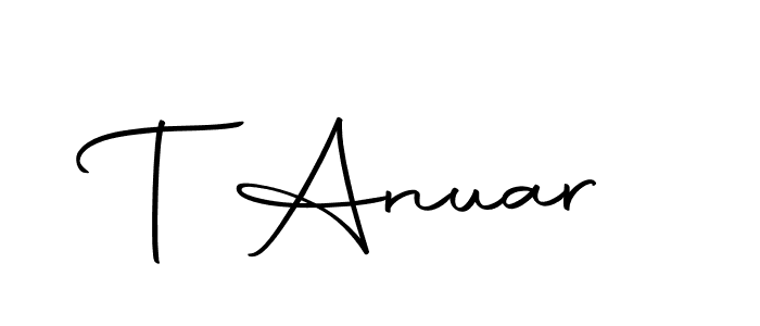How to Draw T Anuar signature style? Autography-DOLnW is a latest design signature styles for name T Anuar. T Anuar signature style 10 images and pictures png