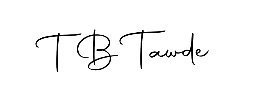 T B Tawde stylish signature style. Best Handwritten Sign (Autography-DOLnW) for my name. Handwritten Signature Collection Ideas for my name T B Tawde. T B Tawde signature style 10 images and pictures png