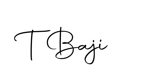 Design your own signature with our free online signature maker. With this signature software, you can create a handwritten (Autography-DOLnW) signature for name T Baji. T Baji signature style 10 images and pictures png