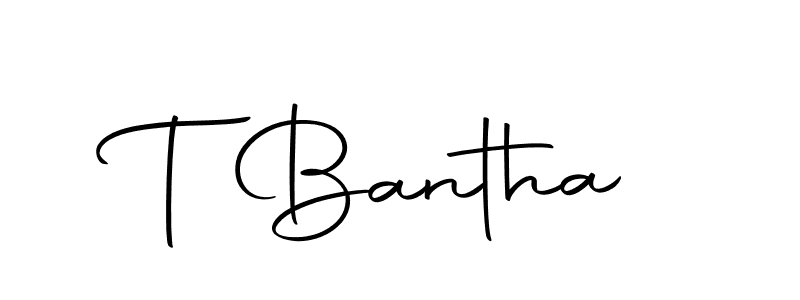 How to make T Bantha signature? Autography-DOLnW is a professional autograph style. Create handwritten signature for T Bantha name. T Bantha signature style 10 images and pictures png