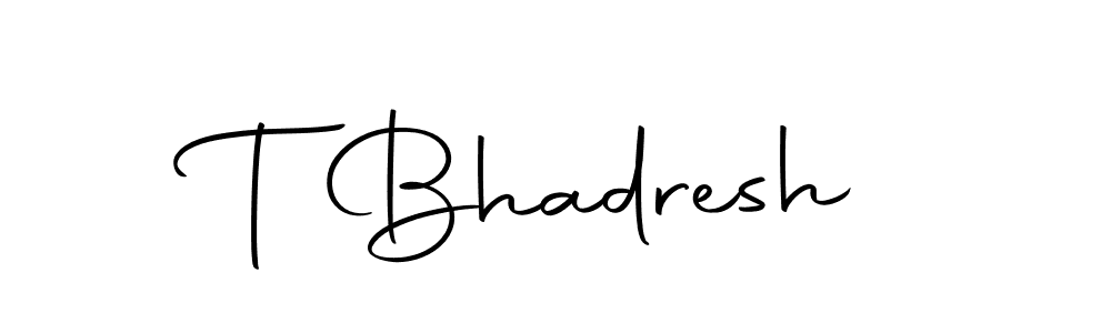 How to Draw T Bhadresh signature style? Autography-DOLnW is a latest design signature styles for name T Bhadresh. T Bhadresh signature style 10 images and pictures png