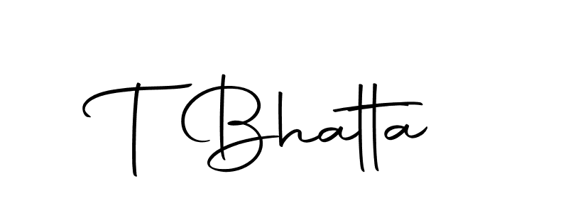 How to make T Bhatta signature? Autography-DOLnW is a professional autograph style. Create handwritten signature for T Bhatta name. T Bhatta signature style 10 images and pictures png