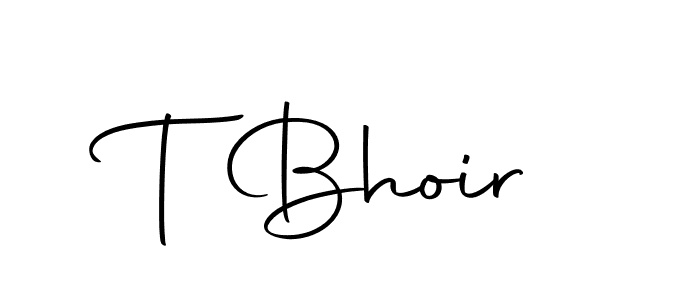 Create a beautiful signature design for name T Bhoir. With this signature (Autography-DOLnW) fonts, you can make a handwritten signature for free. T Bhoir signature style 10 images and pictures png