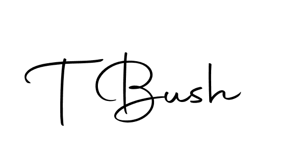 Create a beautiful signature design for name T Bush. With this signature (Autography-DOLnW) fonts, you can make a handwritten signature for free. T Bush signature style 10 images and pictures png