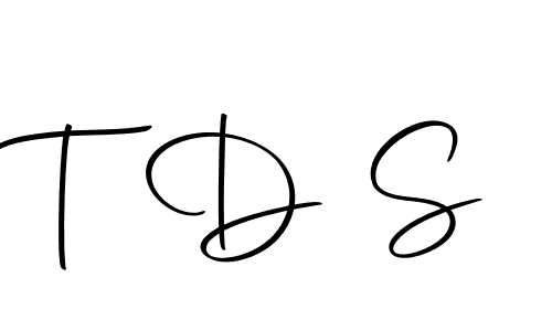 Design your own signature with our free online signature maker. With this signature software, you can create a handwritten (Autography-DOLnW) signature for name T D S. T D S signature style 10 images and pictures png