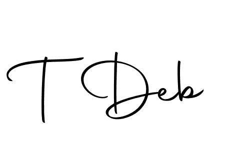 Make a short T Deb signature style. Manage your documents anywhere anytime using Autography-DOLnW. Create and add eSignatures, submit forms, share and send files easily. T Deb signature style 10 images and pictures png