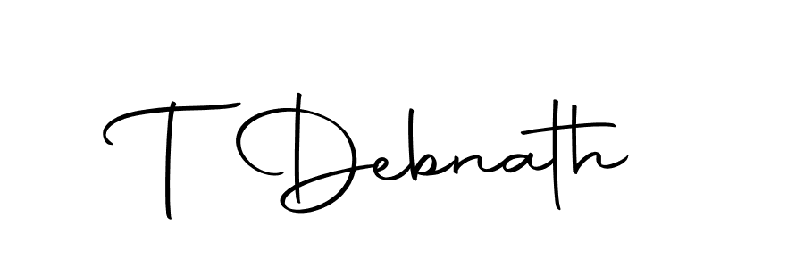 Design your own signature with our free online signature maker. With this signature software, you can create a handwritten (Autography-DOLnW) signature for name T Debnath. T Debnath signature style 10 images and pictures png