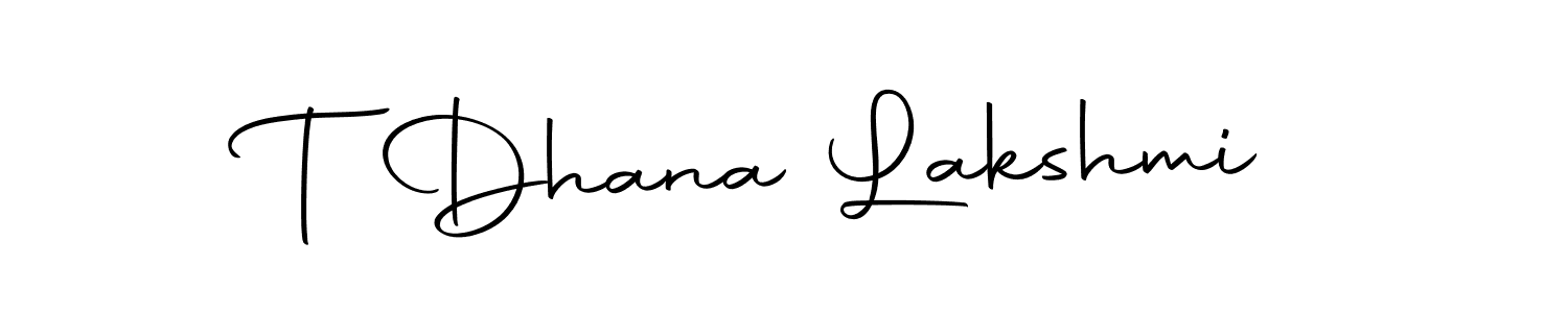 Also we have T Dhana Lakshmi name is the best signature style. Create professional handwritten signature collection using Autography-DOLnW autograph style. T Dhana Lakshmi signature style 10 images and pictures png