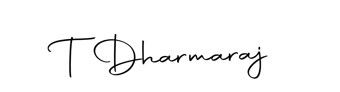 How to make T Dharmaraj signature? Autography-DOLnW is a professional autograph style. Create handwritten signature for T Dharmaraj name. T Dharmaraj signature style 10 images and pictures png