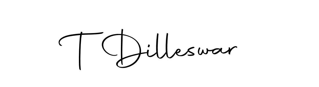 Use a signature maker to create a handwritten signature online. With this signature software, you can design (Autography-DOLnW) your own signature for name T Dilleswar. T Dilleswar signature style 10 images and pictures png