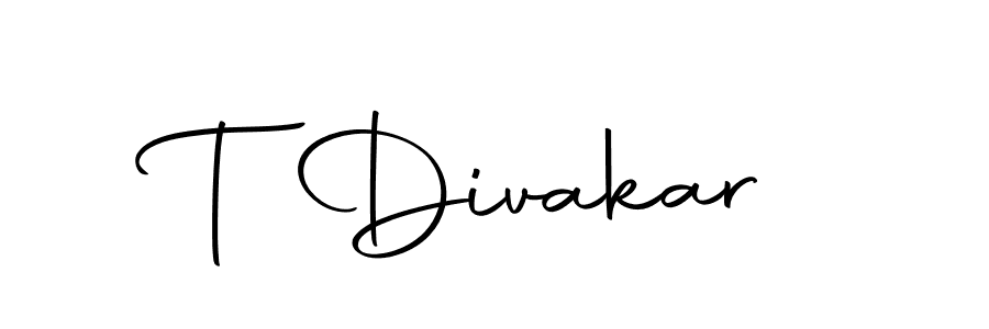 T Divakar stylish signature style. Best Handwritten Sign (Autography-DOLnW) for my name. Handwritten Signature Collection Ideas for my name T Divakar. T Divakar signature style 10 images and pictures png