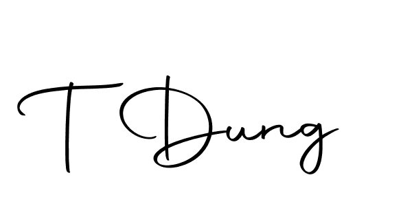 Similarly Autography-DOLnW is the best handwritten signature design. Signature creator online .You can use it as an online autograph creator for name T Dung. T Dung signature style 10 images and pictures png