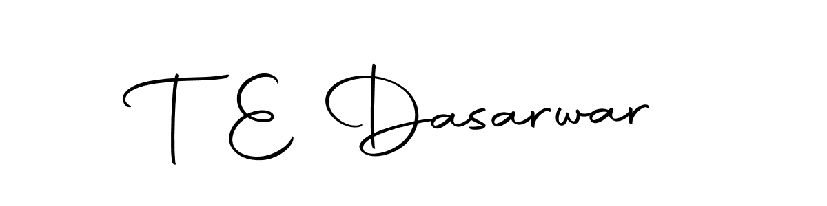 You can use this online signature creator to create a handwritten signature for the name T E Dasarwar. This is the best online autograph maker. T E Dasarwar signature style 10 images and pictures png