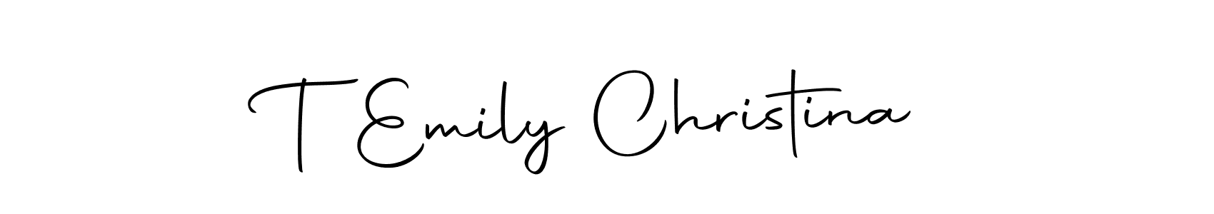 How to make T Emily Christina signature? Autography-DOLnW is a professional autograph style. Create handwritten signature for T Emily Christina name. T Emily Christina signature style 10 images and pictures png