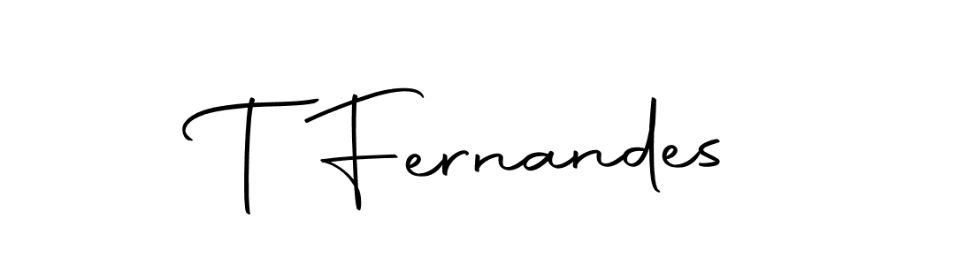 Design your own signature with our free online signature maker. With this signature software, you can create a handwritten (Autography-DOLnW) signature for name T Fernandes. T Fernandes signature style 10 images and pictures png