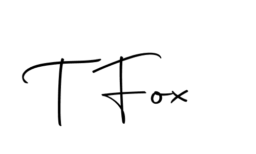 Make a beautiful signature design for name T Fox. With this signature (Autography-DOLnW) style, you can create a handwritten signature for free. T Fox signature style 10 images and pictures png