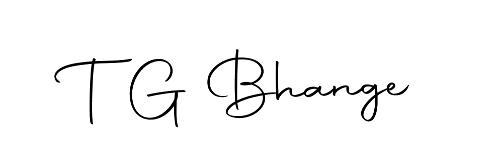 Also we have T G Bhange name is the best signature style. Create professional handwritten signature collection using Autography-DOLnW autograph style. T G Bhange signature style 10 images and pictures png
