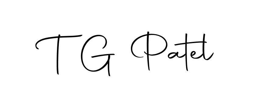 Design your own signature with our free online signature maker. With this signature software, you can create a handwritten (Autography-DOLnW) signature for name T G Patel. T G Patel signature style 10 images and pictures png