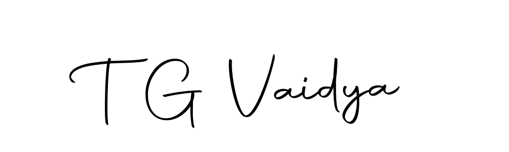 How to make T G Vaidya name signature. Use Autography-DOLnW style for creating short signs online. This is the latest handwritten sign. T G Vaidya signature style 10 images and pictures png
