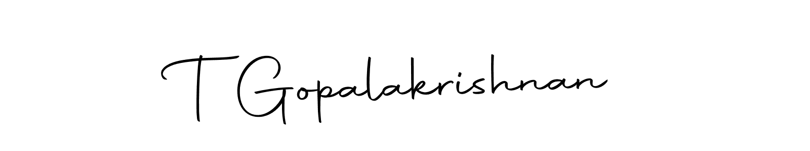 Make a beautiful signature design for name T Gopalakrishnan. Use this online signature maker to create a handwritten signature for free. T Gopalakrishnan signature style 10 images and pictures png