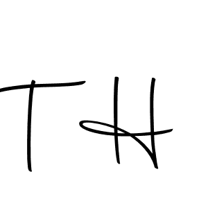 You should practise on your own different ways (Autography-DOLnW) to write your name (T H) in signature. don't let someone else do it for you. T H signature style 10 images and pictures png