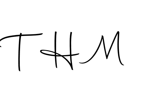 How to make T H M signature? Autography-DOLnW is a professional autograph style. Create handwritten signature for T H M name. T H M signature style 10 images and pictures png