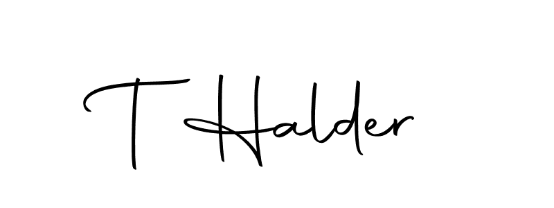 Here are the top 10 professional signature styles for the name T Halder. These are the best autograph styles you can use for your name. T Halder signature style 10 images and pictures png