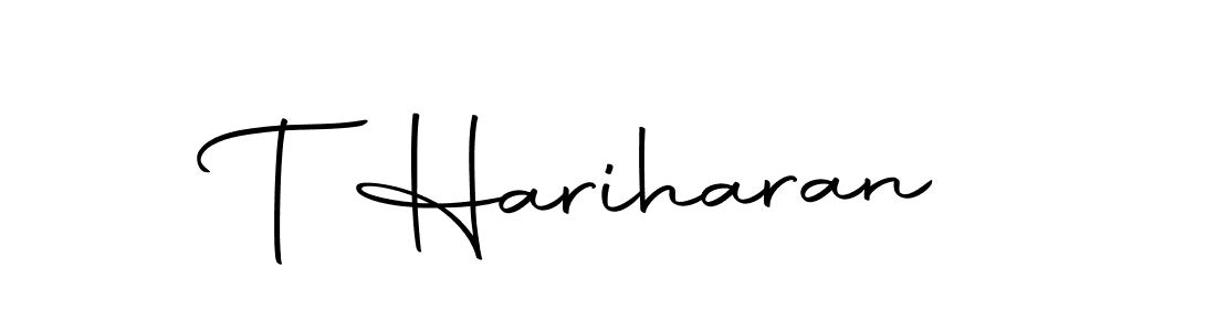 Design your own signature with our free online signature maker. With this signature software, you can create a handwritten (Autography-DOLnW) signature for name T Hariharan. T Hariharan signature style 10 images and pictures png