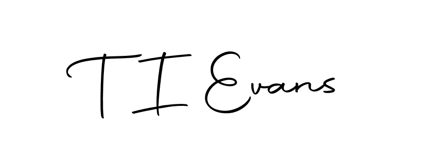 How to make T I Evans name signature. Use Autography-DOLnW style for creating short signs online. This is the latest handwritten sign. T I Evans signature style 10 images and pictures png