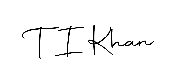 Make a beautiful signature design for name T I Khan. Use this online signature maker to create a handwritten signature for free. T I Khan signature style 10 images and pictures png