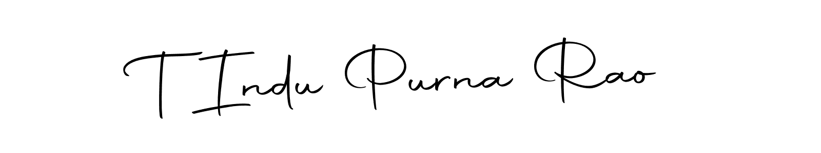 You should practise on your own different ways (Autography-DOLnW) to write your name (T Indu Purna Rao) in signature. don't let someone else do it for you. T Indu Purna Rao signature style 10 images and pictures png