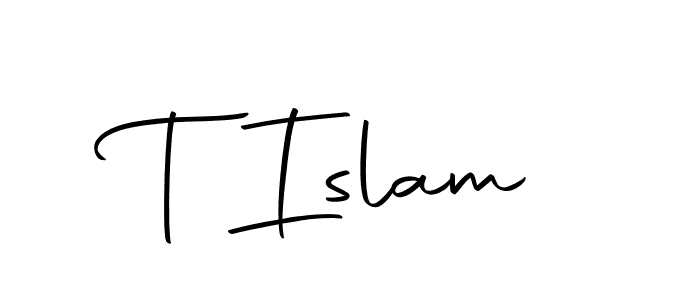 Also we have T Islam name is the best signature style. Create professional handwritten signature collection using Autography-DOLnW autograph style. T Islam signature style 10 images and pictures png