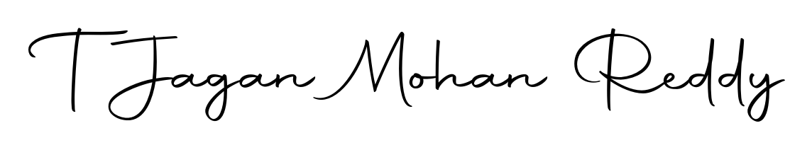 Transform the name T Jagan Mohan Reddy into a signature masterpiece using Autography-DOLnW font. Ideal for photographers, artists, and creators looking for watermarks. T Jagan Mohan Reddy signature style 10 images and pictures png