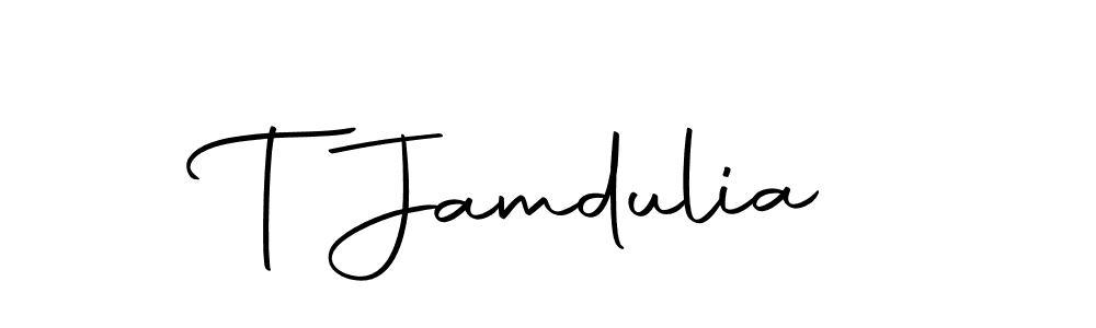 Once you've used our free online signature maker to create your best signature Autography-DOLnW style, it's time to enjoy all of the benefits that T Jamdulia name signing documents. T Jamdulia signature style 10 images and pictures png