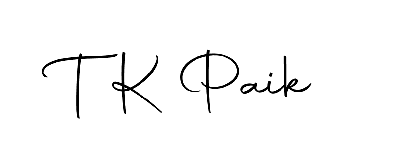 Create a beautiful signature design for name T K Paik. With this signature (Autography-DOLnW) fonts, you can make a handwritten signature for free. T K Paik signature style 10 images and pictures png