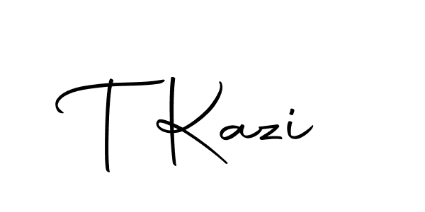 Also we have T Kazi name is the best signature style. Create professional handwritten signature collection using Autography-DOLnW autograph style. T Kazi signature style 10 images and pictures png