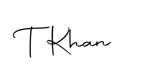 Make a beautiful signature design for name T Khan. Use this online signature maker to create a handwritten signature for free. T Khan signature style 10 images and pictures png