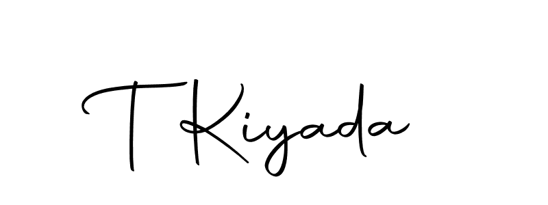 T Kiyada stylish signature style. Best Handwritten Sign (Autography-DOLnW) for my name. Handwritten Signature Collection Ideas for my name T Kiyada. T Kiyada signature style 10 images and pictures png