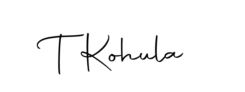 Make a beautiful signature design for name T Kohula. Use this online signature maker to create a handwritten signature for free. T Kohula signature style 10 images and pictures png