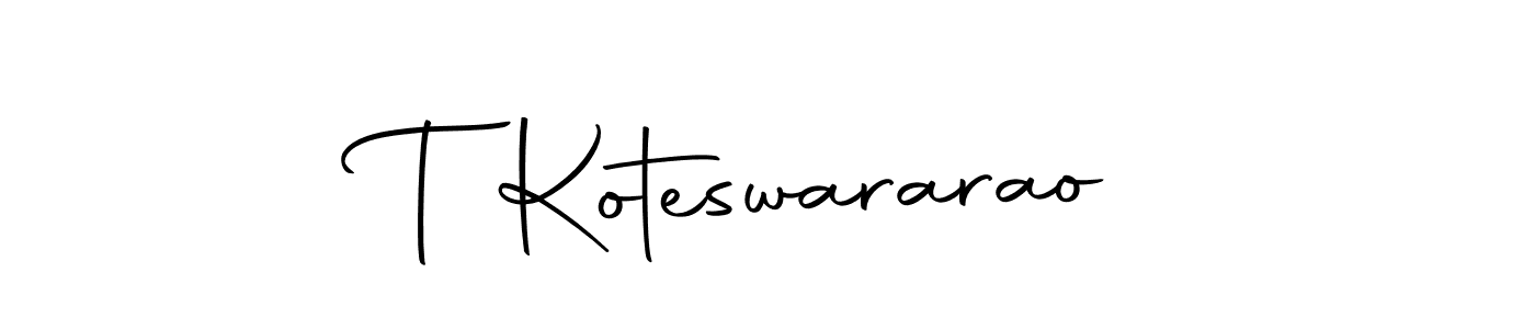 You can use this online signature creator to create a handwritten signature for the name T Koteswararao. This is the best online autograph maker. T Koteswararao signature style 10 images and pictures png