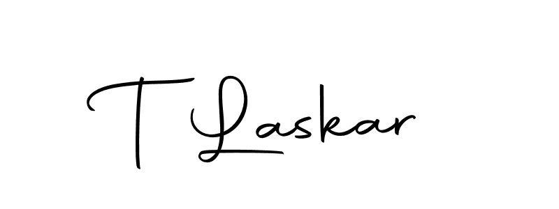 Make a beautiful signature design for name T Laskar. With this signature (Autography-DOLnW) style, you can create a handwritten signature for free. T Laskar signature style 10 images and pictures png