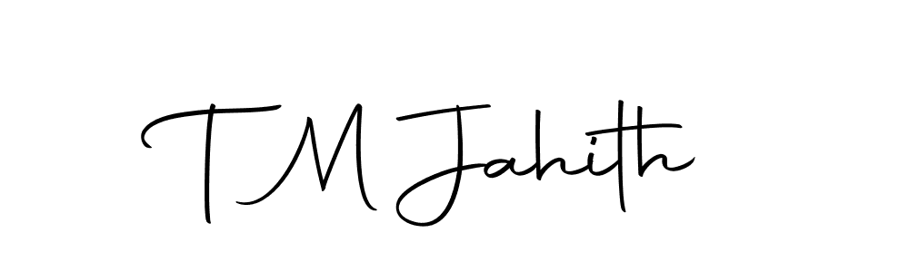 Make a beautiful signature design for name T M Jahith. Use this online signature maker to create a handwritten signature for free. T M Jahith signature style 10 images and pictures png