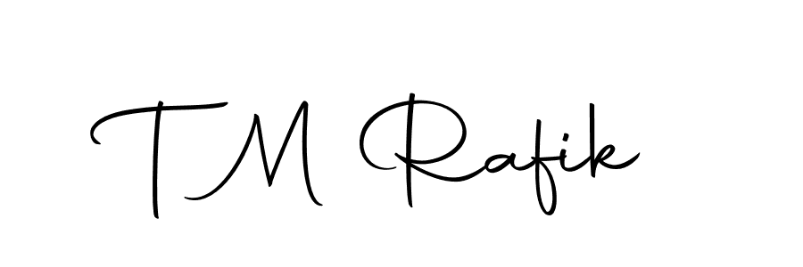 Make a beautiful signature design for name T M Rafik. With this signature (Autography-DOLnW) style, you can create a handwritten signature for free. T M Rafik signature style 10 images and pictures png