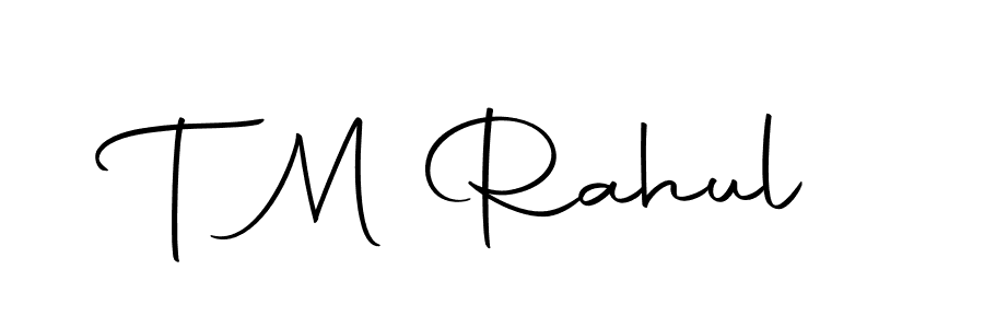 You can use this online signature creator to create a handwritten signature for the name T M Rahul. This is the best online autograph maker. T M Rahul signature style 10 images and pictures png