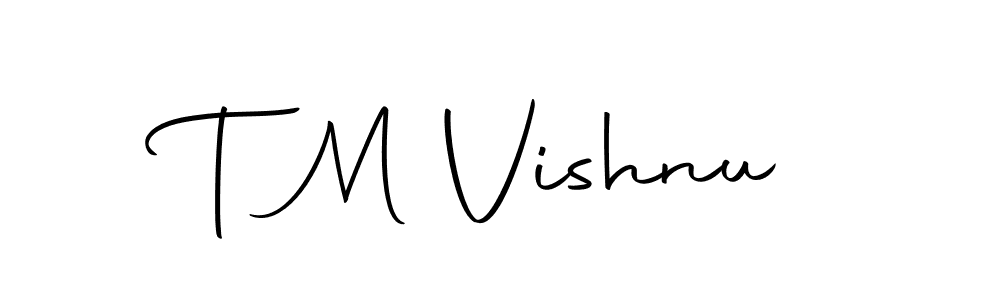 This is the best signature style for the T M Vishnu name. Also you like these signature font (Autography-DOLnW). Mix name signature. T M Vishnu signature style 10 images and pictures png